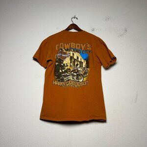 Harley Davidson Men L Shirt Biker Motorcycle Graphic San Antonio TX Alamo City